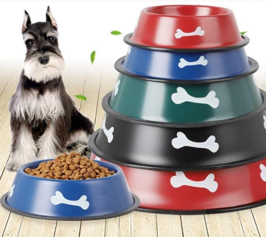 COMEDERO ACERO COLOR 18cm