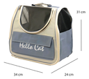 MOCHILA TRANSPORTADORA "HELLO CAT"