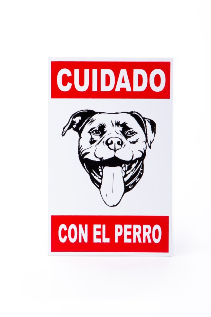 CARTEL "CUIDADO CON EL PERRO"