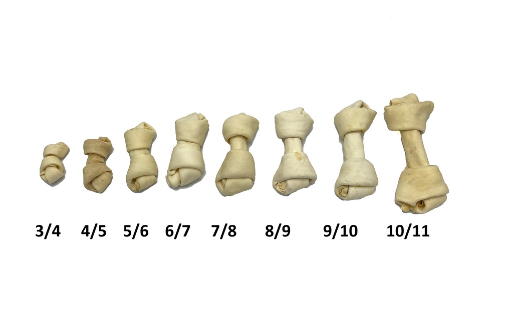 HUESO DE CUERO  3/4 NATURAL BLISTER X2