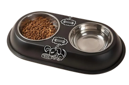 [1447] COMEDERO ACERO DOBLE N°1 